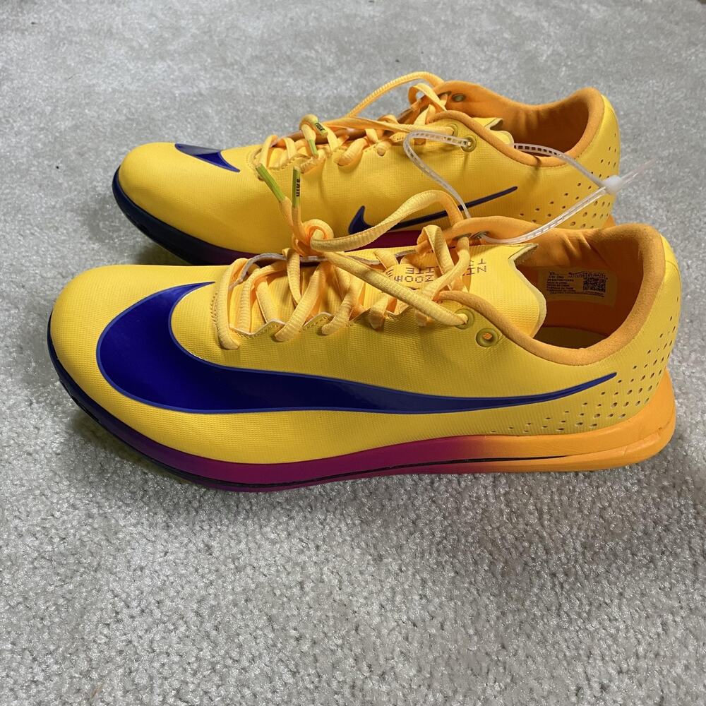 Nike Zoom TJ Elite 3 Shoes Mens Size 11 Yellow Track & Field Spikes HV6425-800